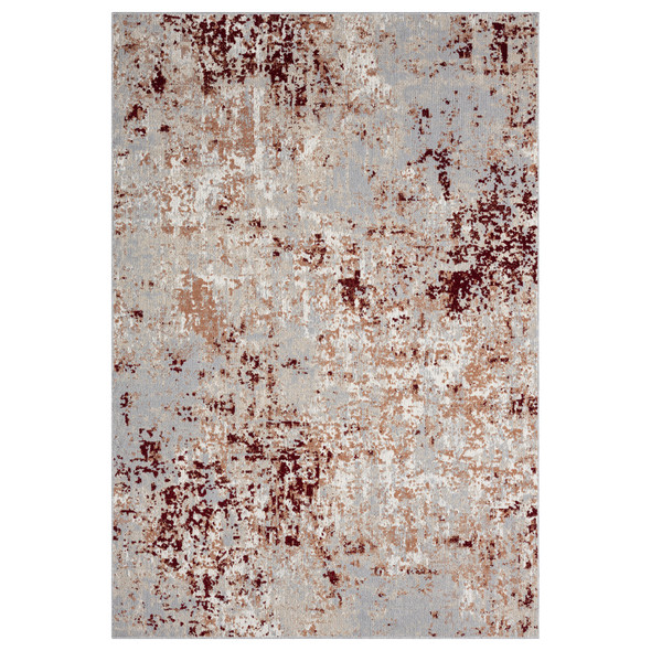 LR Home Lanham 82273 Red Gray Rug