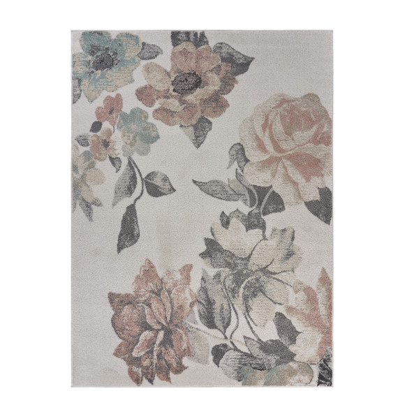 LR Home Meadow 81541 Multi Gray Pink Rug