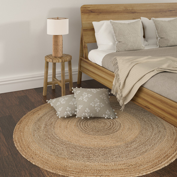 LR Home Boutique Jute 12032 Natural Gray Rug