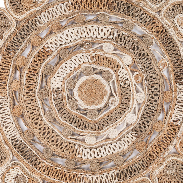 LR Home Boutique Jute 12042 Bleach Natural Rug