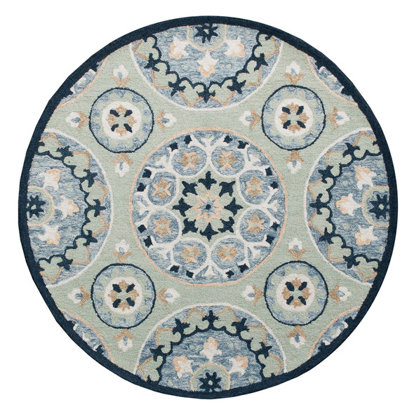 LR Home Rugs Ariel 22135 Sage Blue Rug