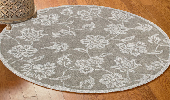 LR Home Rugs Ariel 22137 Gray Ivory Rug