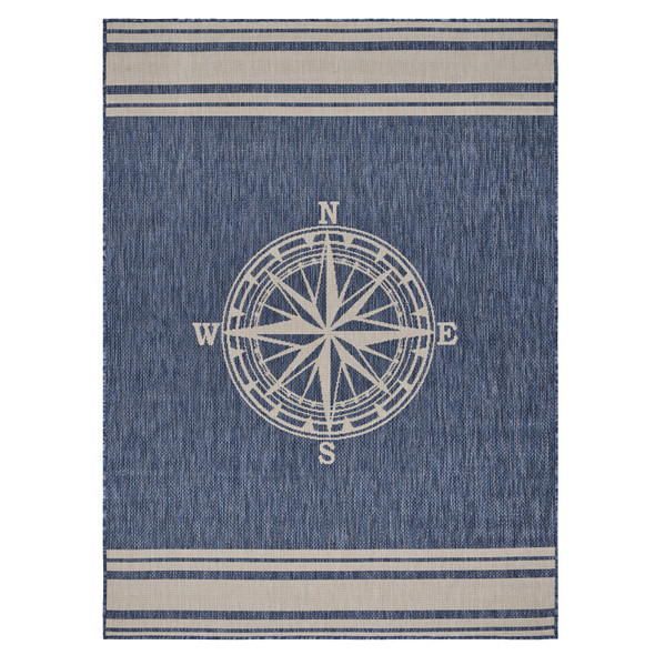 LR Home Seaside 81871 Navy White Rug