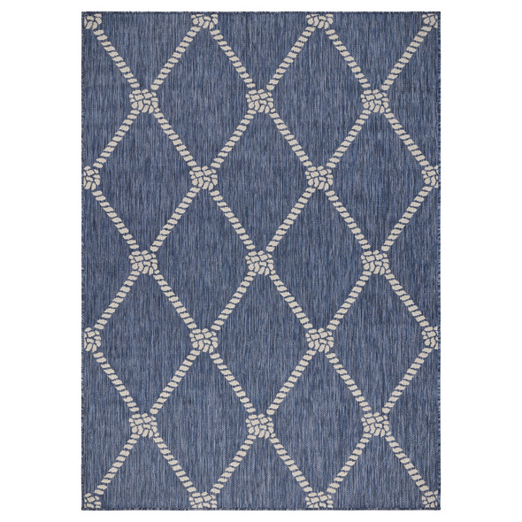 LR Home Seaside 81875 Navy White Rug