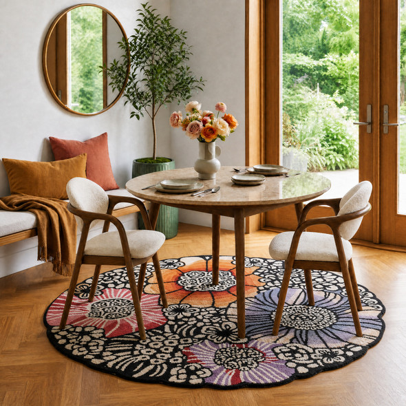 LR Home Sinuous 54105 Multi Rug
