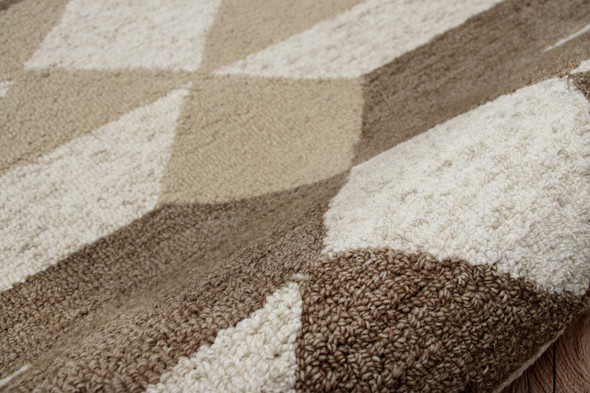 LR Home Sinuous 54117 Brown Tan Cream Rug