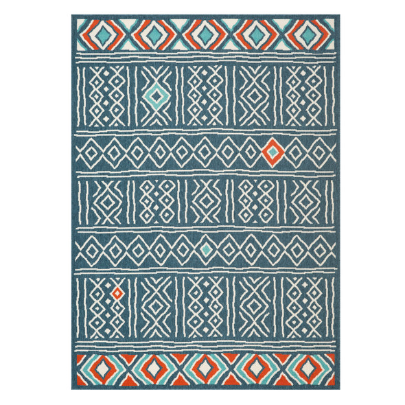 LR Home Tribu 82498 Ivory Navy Rug