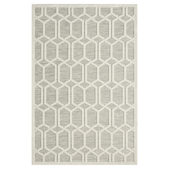 LR Home Veranda 82107 Gray Ivory Rug