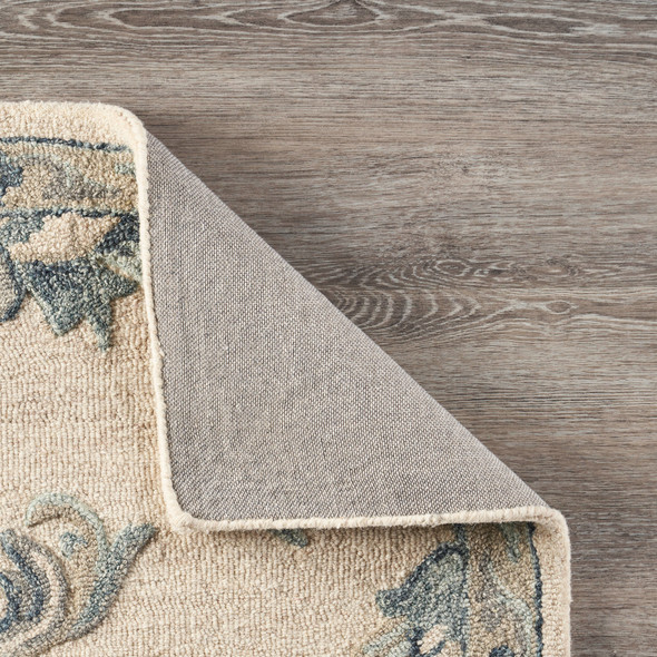 LR Home Victorian 81581 Ivory Light Blue Rug