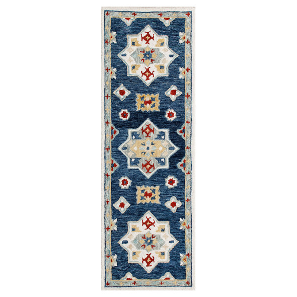 LR Home Rugs Ariel 22146 Blue Multi Rug