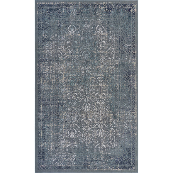 LR Home Imagine 81511 Blue Silver Gray Cream Rug
