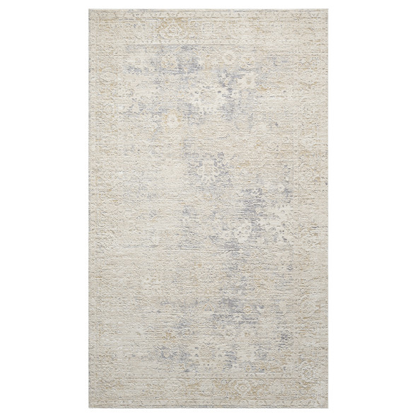 LR Home Monaco 82720 Beige Stone Blue Rug