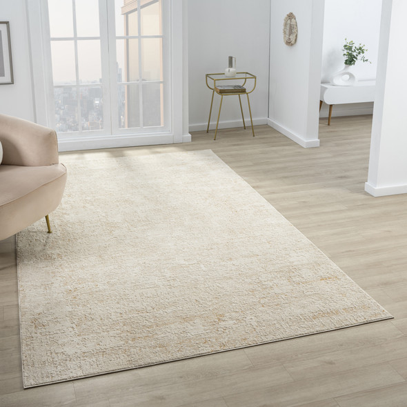 LR Home Monaco 82723 Ivory Beige Rug