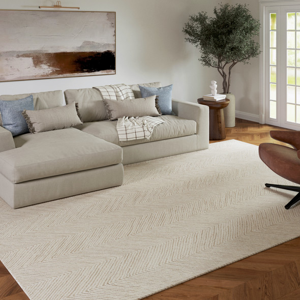 LR Home Scapes 82862 Beige Ivory Rug