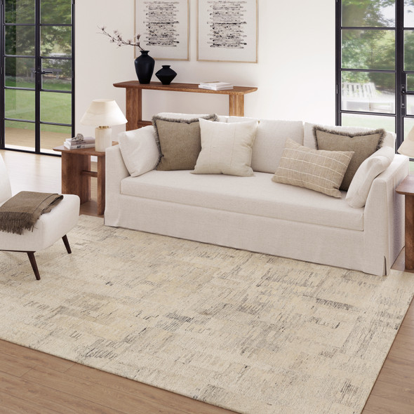 LR Home Stria 82760 Beige Gray Rug