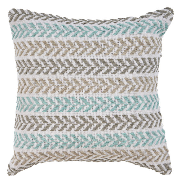 LR Home Altair 07251 Gray Blue Pillow