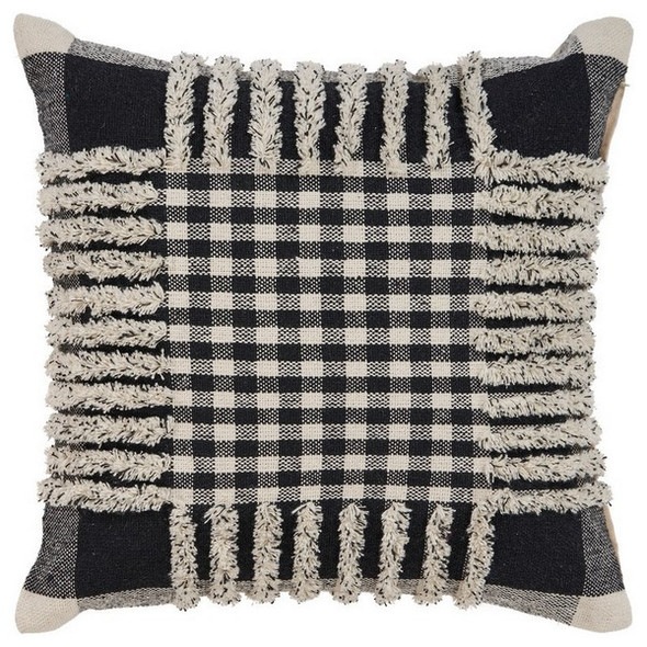 LR Home Elevate 07337 Black Ivory Pillow
