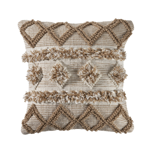 LR Home Homestead 07453 Beige White Pillow