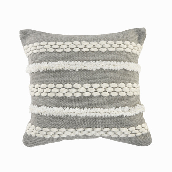 LR Home Atlantis 07561 Gray Ivory Pillow