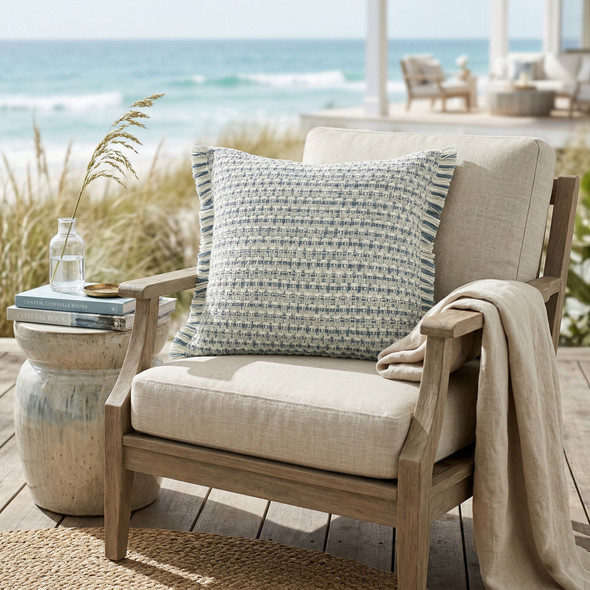 LR Home Atlantis 07594 Blue Green Pillow