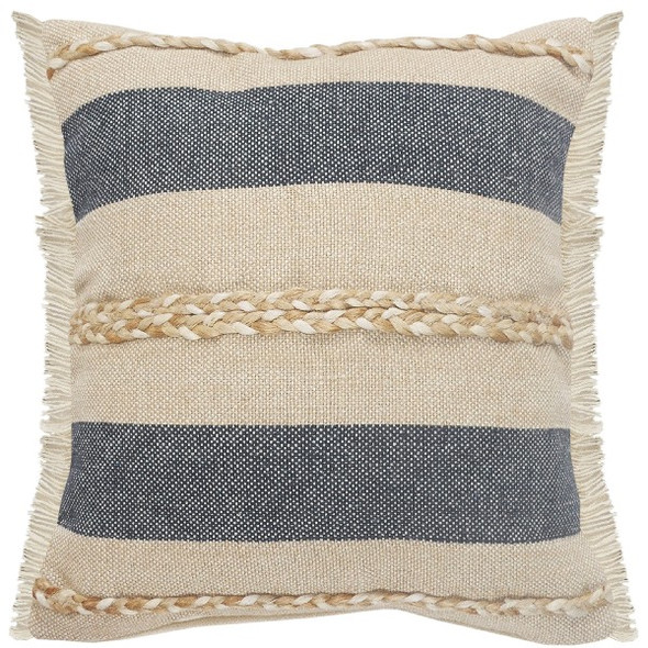 LR Home Cape Cod 07639 Blue Beige Pillow