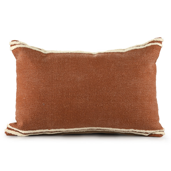 LR Home Rory 07676 Cinnamon White Pillow