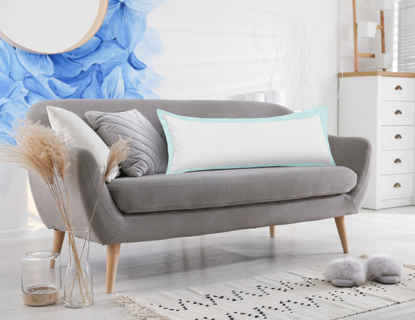 LR Home Empire 07730 Blue White Pillow