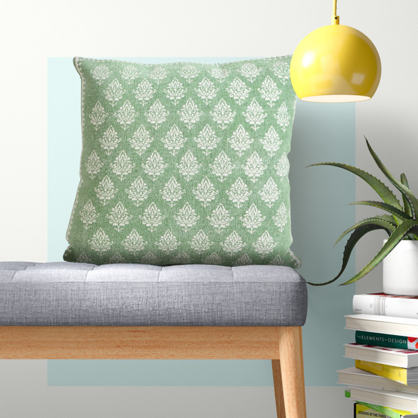 LR Home Fantasy 07801 Meadow Green Pillow