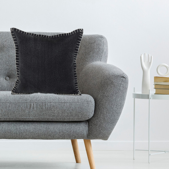 LR Home Vital 07856 Jet Black Pillow