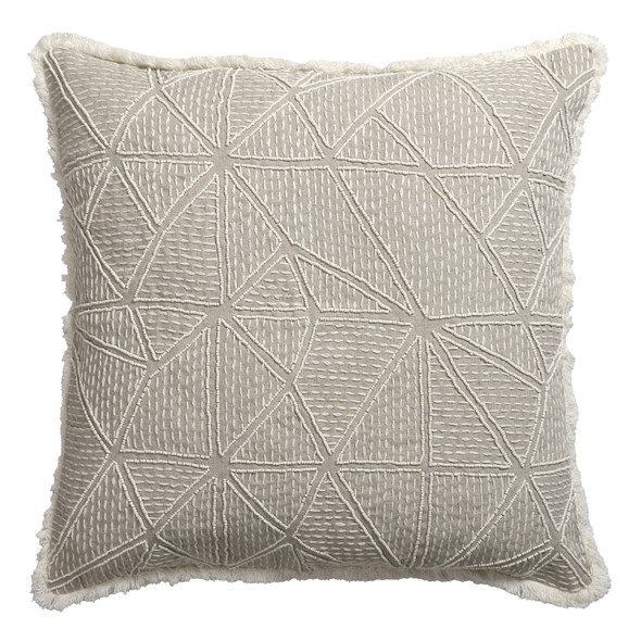 LR Home Odyssey 08266 Taupe Ivory Pillow