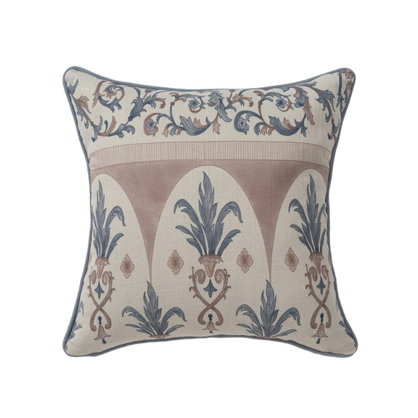 LR Home Rococo 08826 Blue Clay Pillow