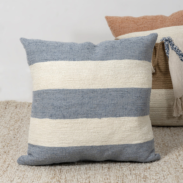 LR Home Horizon 08861 Blue Ivory Pillow