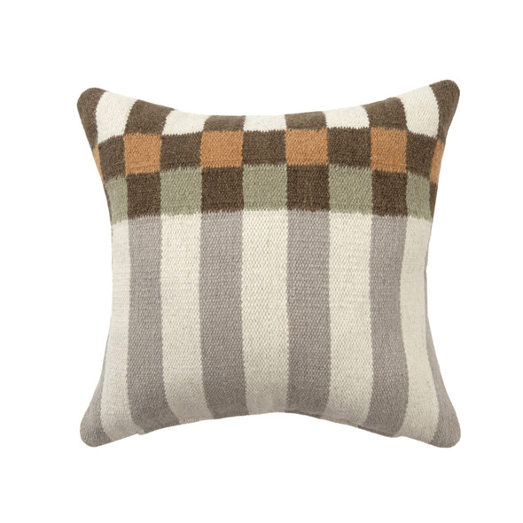 LR Home Bauhaus 08888 Gray Beige Pillow