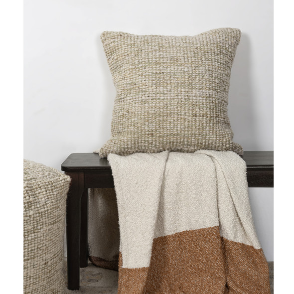 LR Home Savanna 08891 Ivory Green Pillow