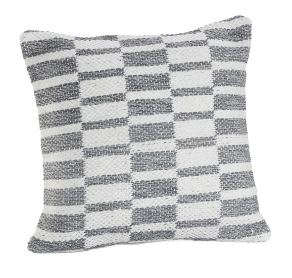 LR Home Elemental 7401 Gray White Pillow