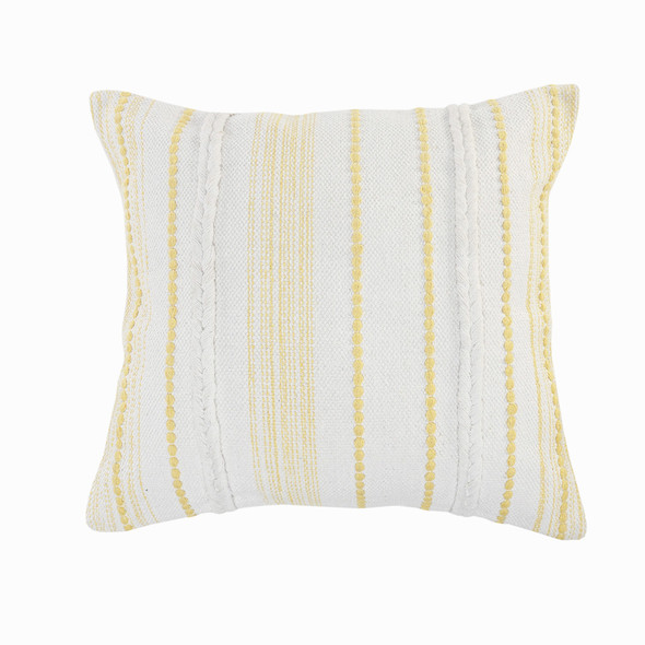 LR Home Drew 7569 White Yellow Pillow