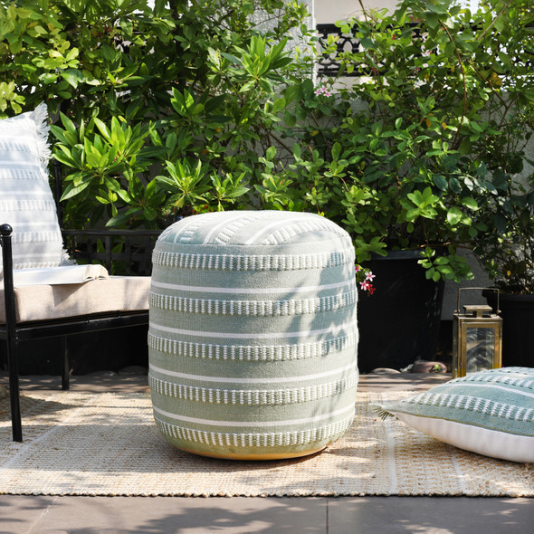 LR Home Atlantis 34012 Green Pouf