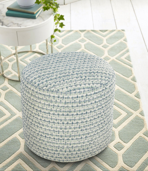LR Home Atlantis 34018 Blue Green Pouf