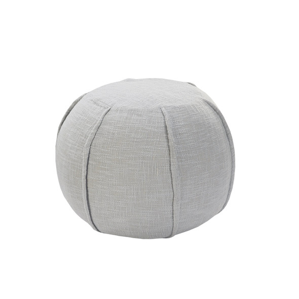 LR Home Zion 34030 Micro Chip Gray Pouf