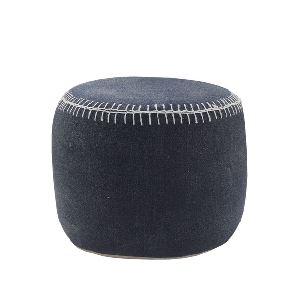 LR Home Enigma 34034 Navy Blue Pouf