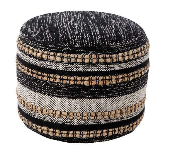 LR Home Enigma 34043 Black Pouf