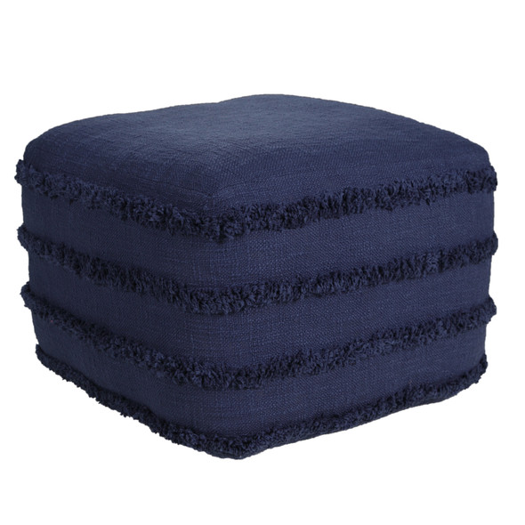 LR Home Revelation 34050 Navy Blue Pouf