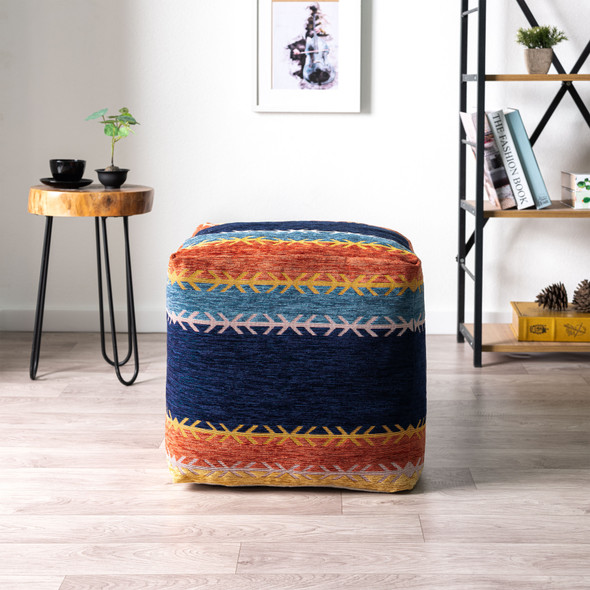 LR Home Milano 34108 Multicolored Pouf