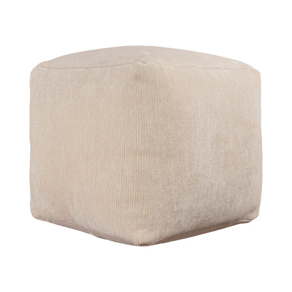 LR Home Yakar 34130 Ivory Pouf