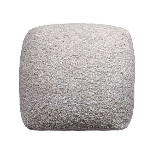 LR Home Boucle 34157 Gray Pouf
