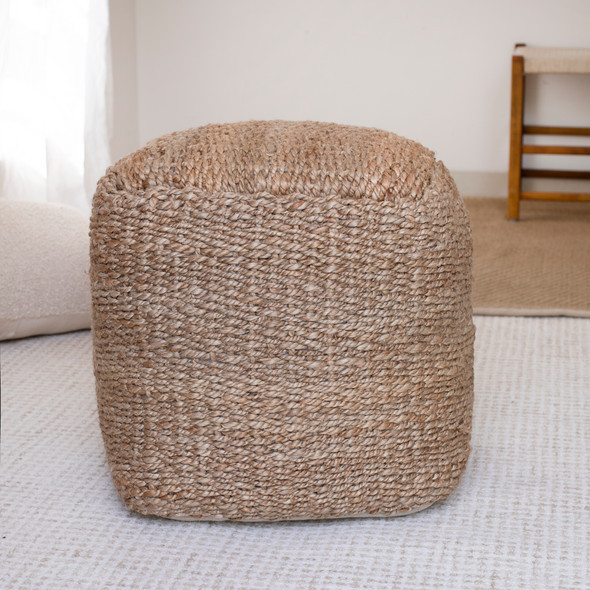 LR Home Jute Poufs 34160 Brown Pouf
