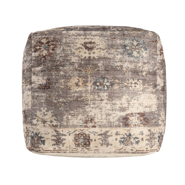 LR Home Taj 34287 Taupe Pouf