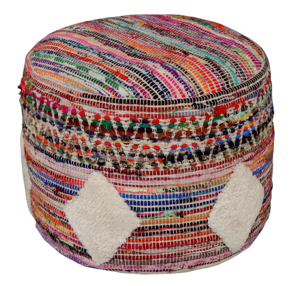 LR Home Enigma 99716 Rainbow Pouf