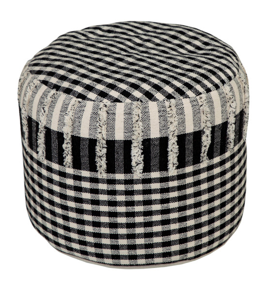 LR Home Enigma 99721 Blue Ivory Pouf
