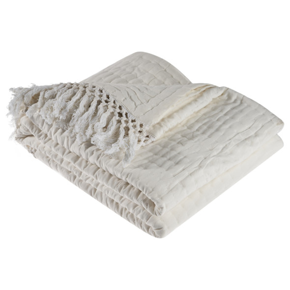 LR Home Lux 05291 Ivory Throw